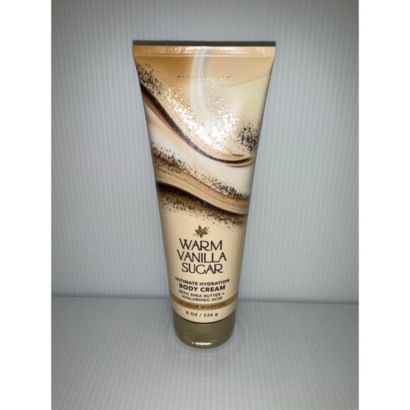Bath & Body Works NEW Warm Vanilla Sugar Ultimate Hydration Body Cream 8 oz - Picture 1 of 2